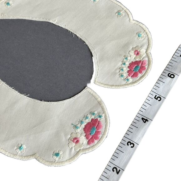 New Vintage Child Baby Scalloped Embroidered OshKosh Peter Pan Collars Set of 3 - Picture 7 of 7